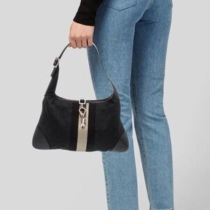 Vintage Gucci Jackie canvas black